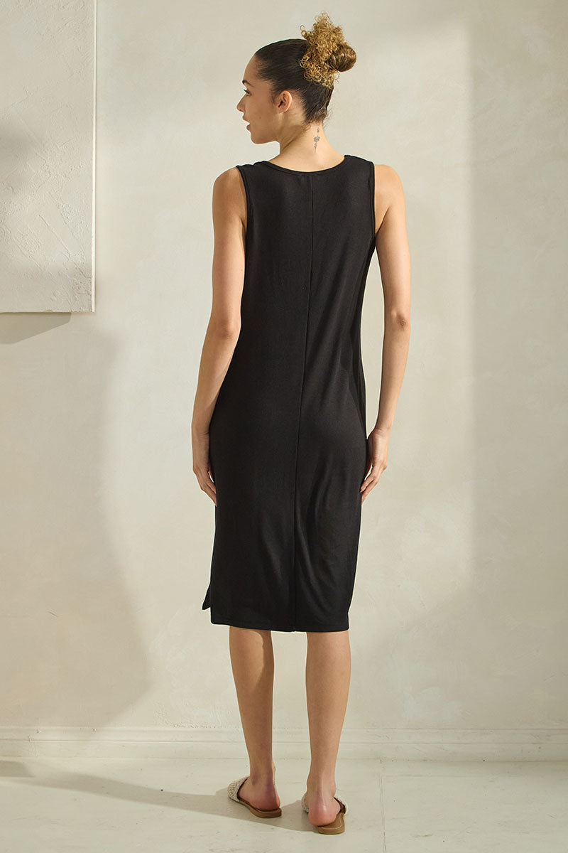 Women's LuxeAir Ribbed V-Neck Tank Dress