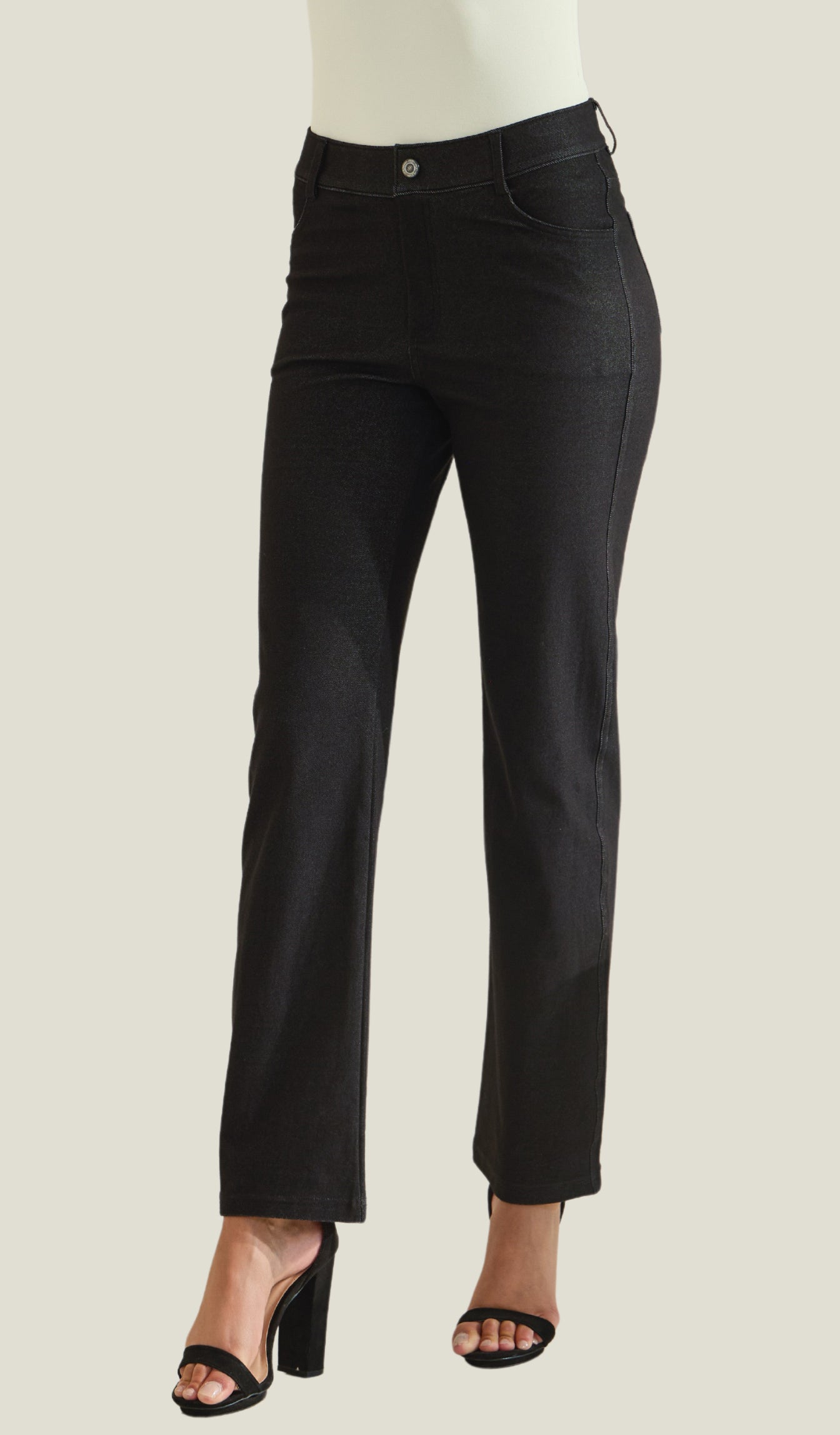 Women's Classic Solid Straight Leg Jeggings - Yelete