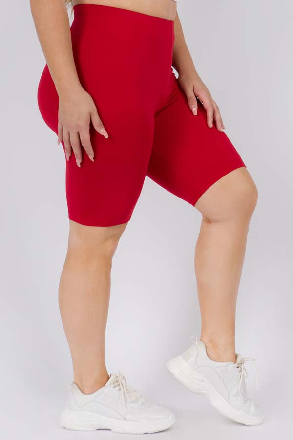Women's Peach Skin Biker Short