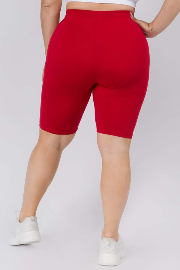 Women's Peach Skin Biker Short