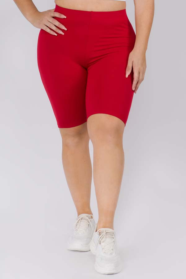 Women's Peach Skin Biker Short