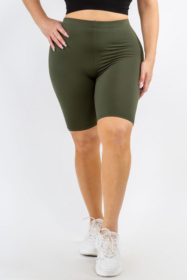Women's Peach Skin Biker Short