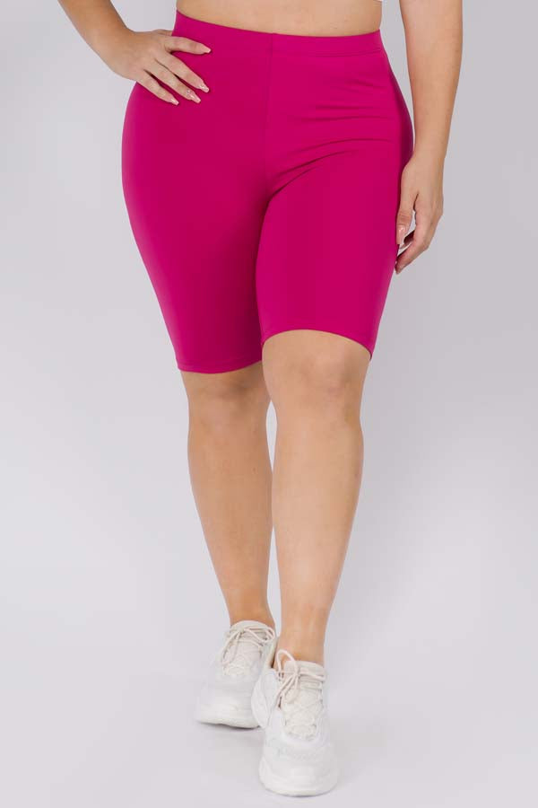 Women's Peach Skin Biker Short