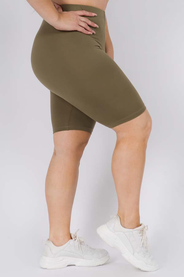 Women's Peach Skin Biker Short