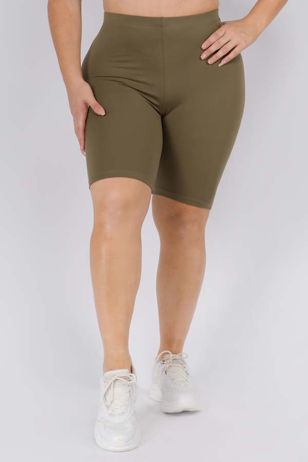 Women's Peach Skin Biker Short