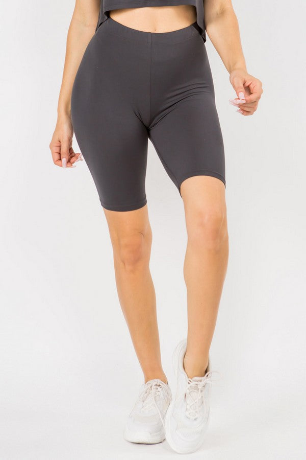 Women's Peach Skin Biker Short