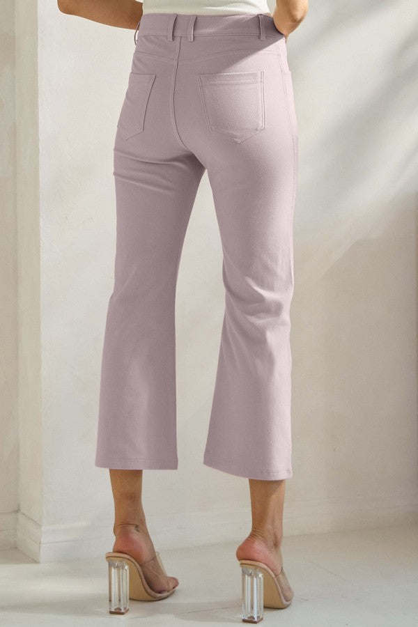 Women's Classic Solid Straight Leg Crop Jeggings - Yelete