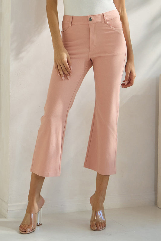 Women's Classic Solid Straight Leg Crop Jeggings - Yelete