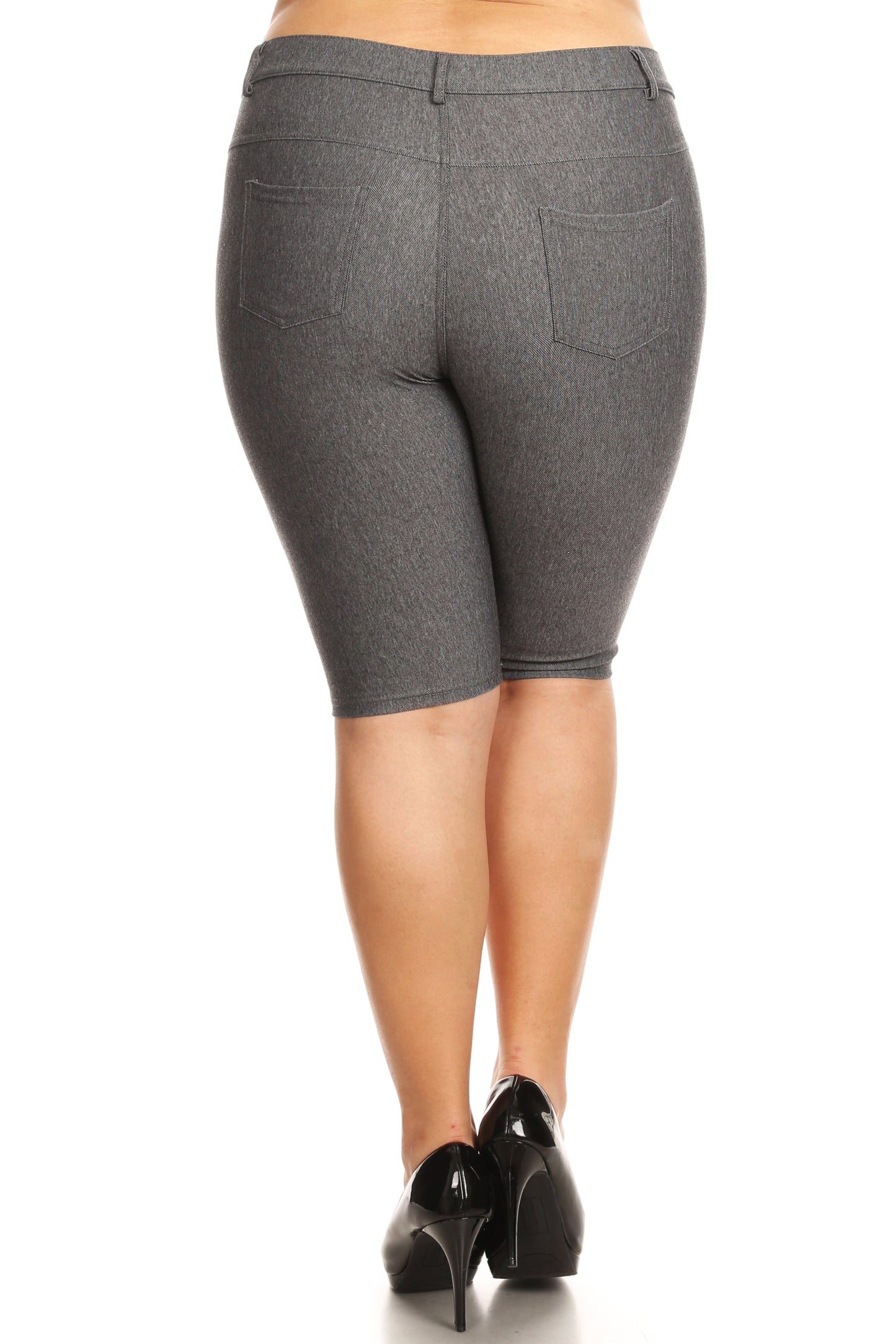 Plus Size Women's 5 Pocket Classic Bermuda Shorts - Yelete