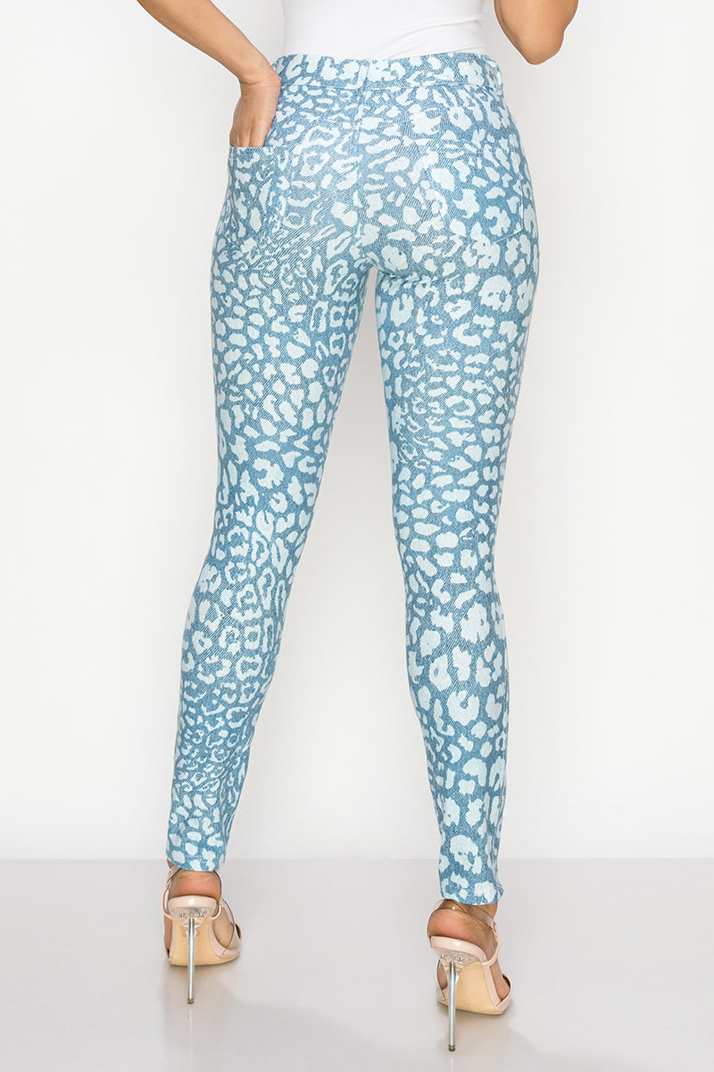 Women's Clouded Skies 5-Pocket Cotton Blend Jeggings - Yelete