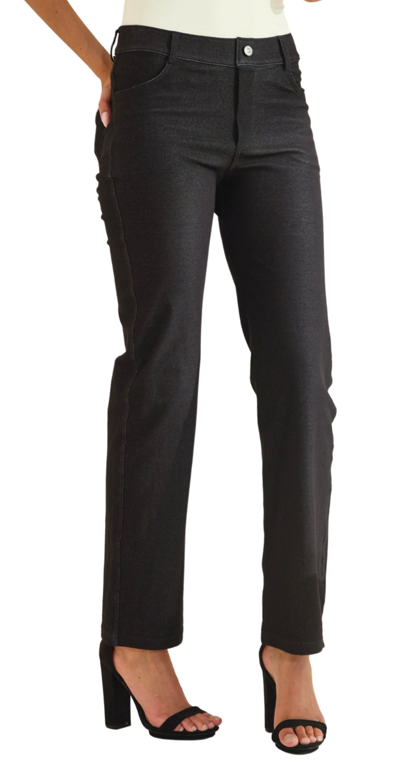 Women's Classic Solid Straight Leg Jeggings - Yelete