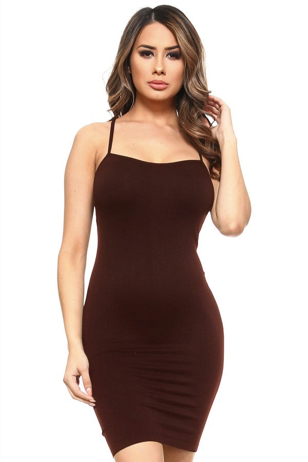 Women's Seamless Cami Slip Dress
