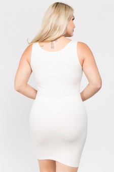 Women's Seamless Long Tank Slip Dress