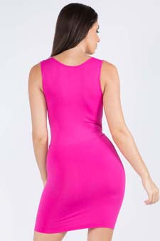 Women's Seamless Long Tank Slip Dress