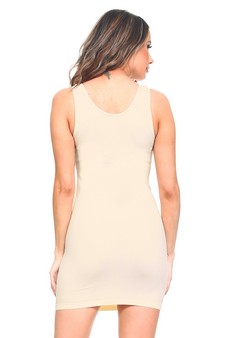Women's Seamless Long Tank Slip Dress