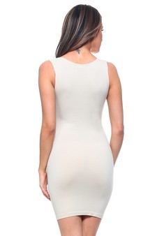 Women's Seamless Long Tank Slip Dress