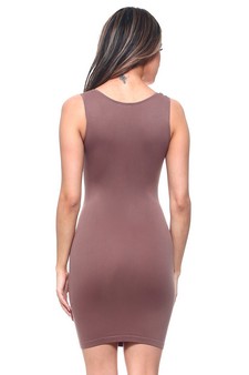 Women's Seamless Long Tank Slip Dress