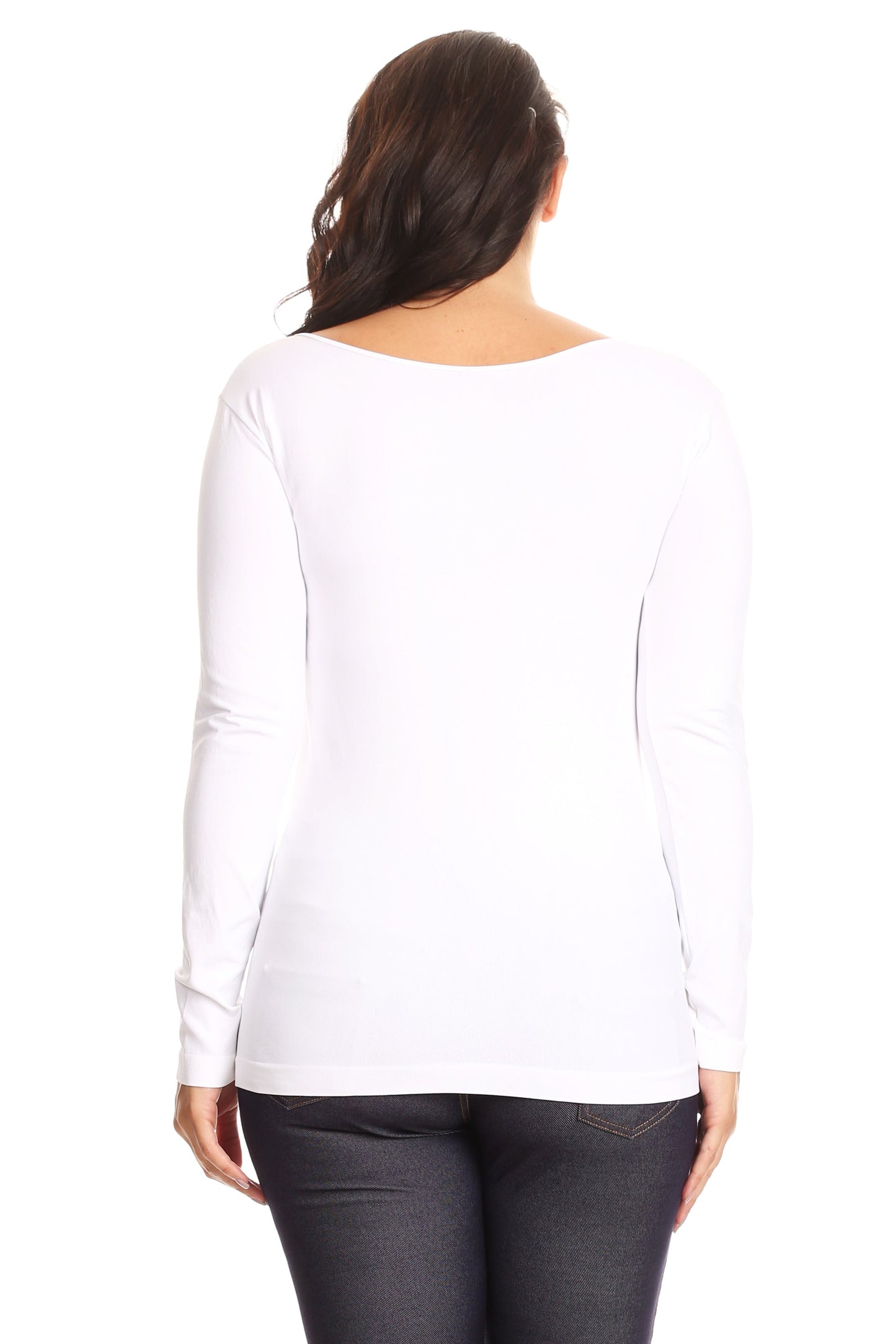Plus Size Lady's Long Sleeve Top