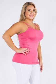 Women's Seamless Strappy Detail Cami Top