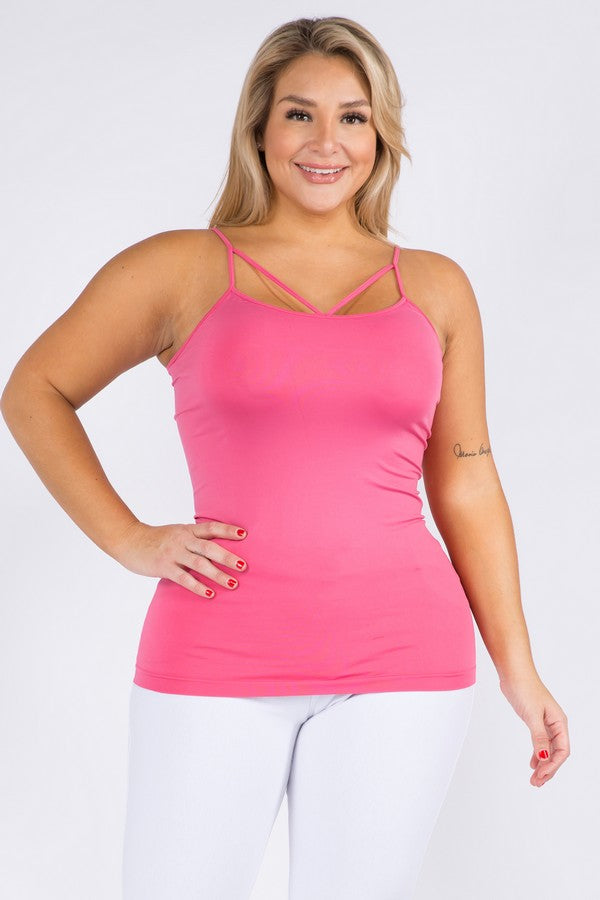 Women's Seamless Strappy Detail Cami Top
