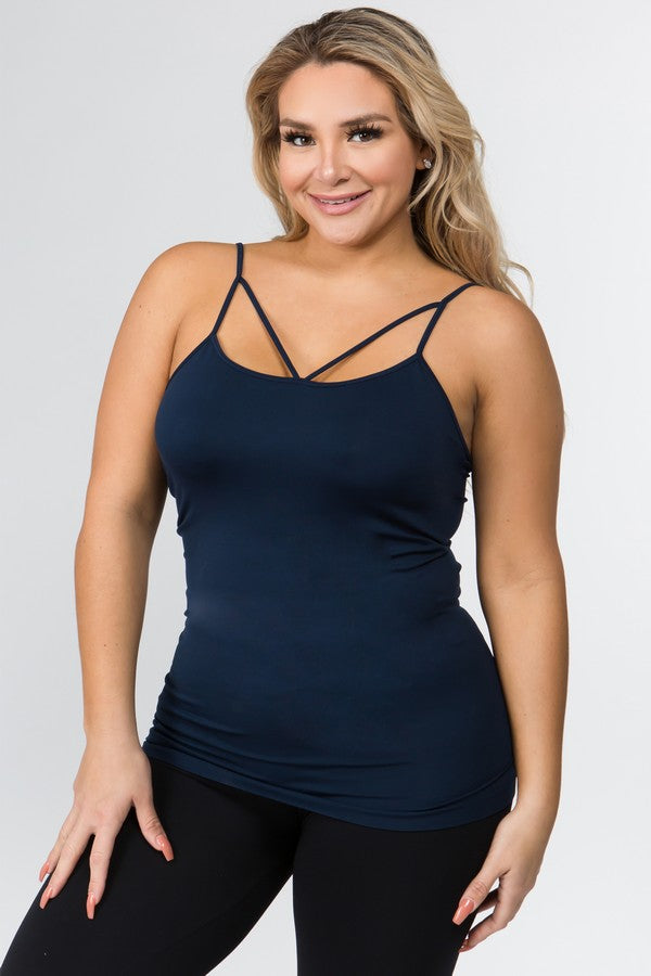 Women's Seamless Strappy Detail Cami Top