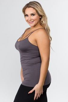Women's Seamless Strappy Detail Cami Top