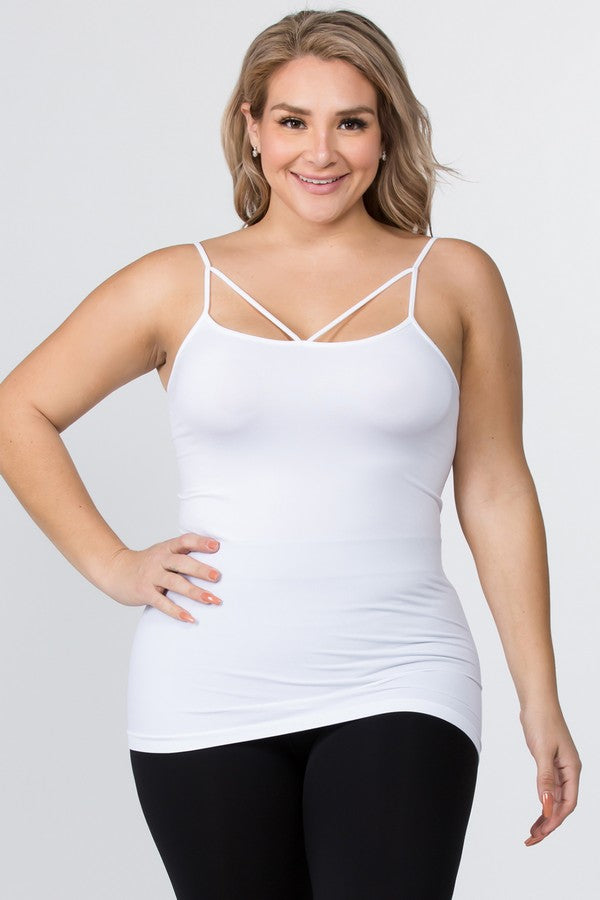 Women's Seamless Strappy Detail Cami Top