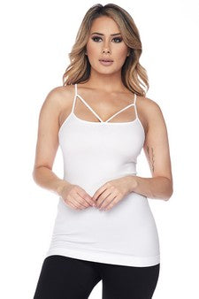 Women's Seamless Strappy Detail Cami Top