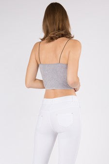Women's Stone Wash Seamless Crop Cami