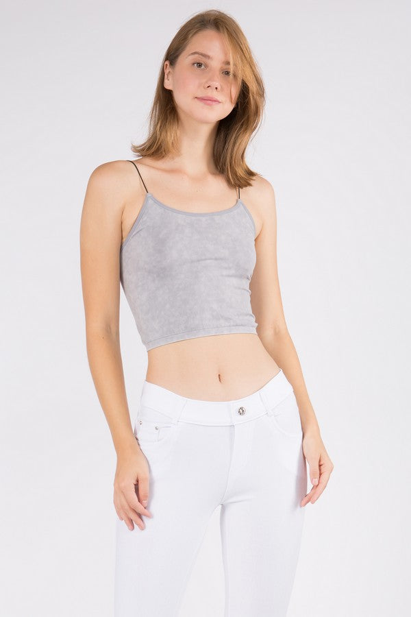 Women's Stone Wash Seamless Crop Cami