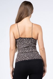 Women's Seamless Leopard Cami Top