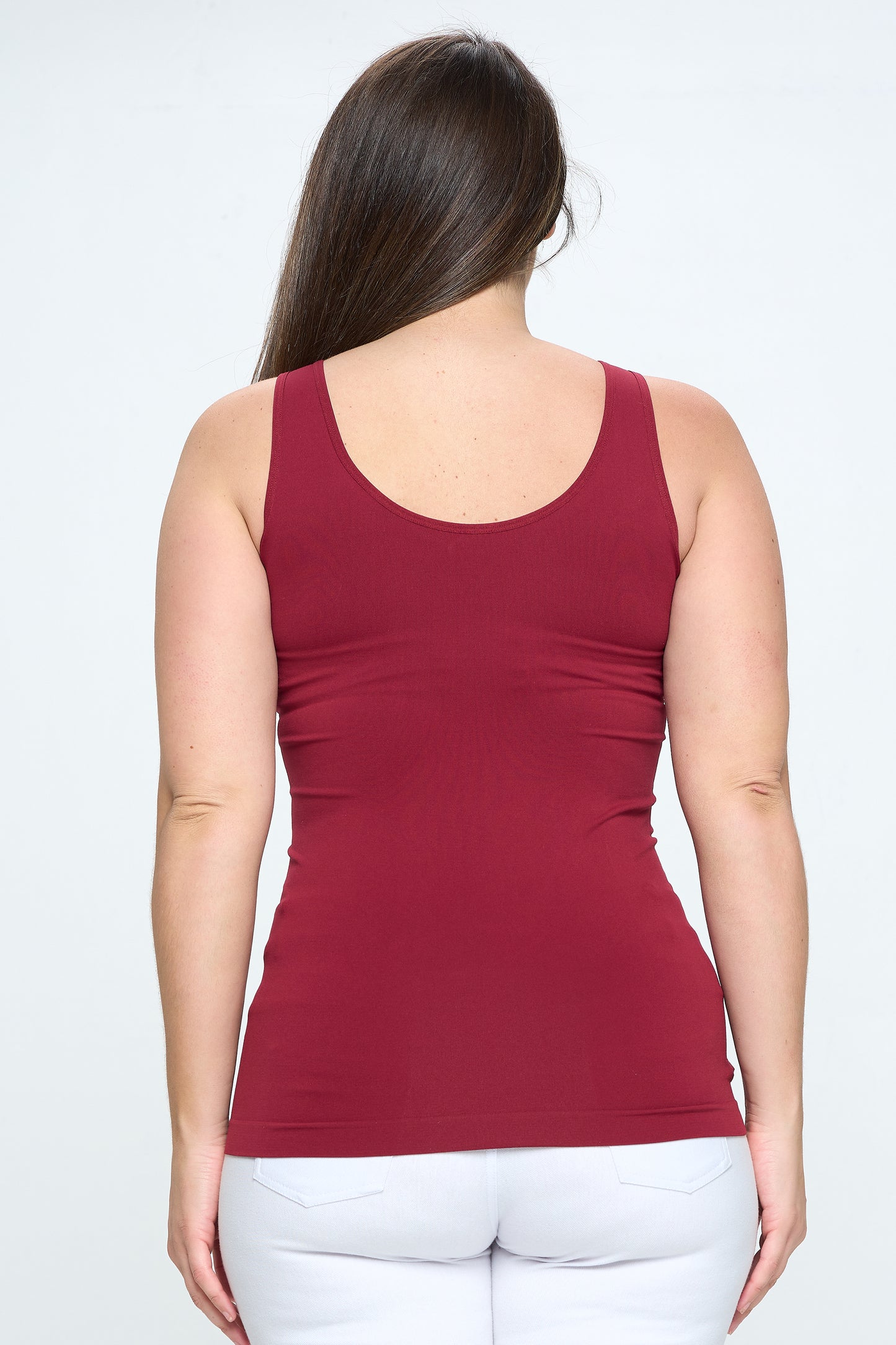 Women's V or U Neckline Reversible Seamless Tank