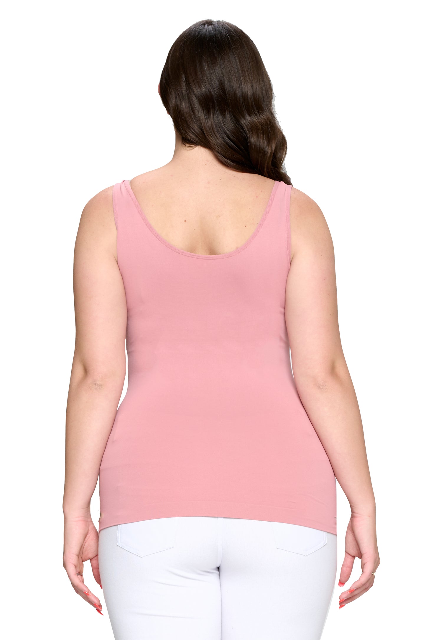 Women's V or U Neckline Reversible Seamless Tank