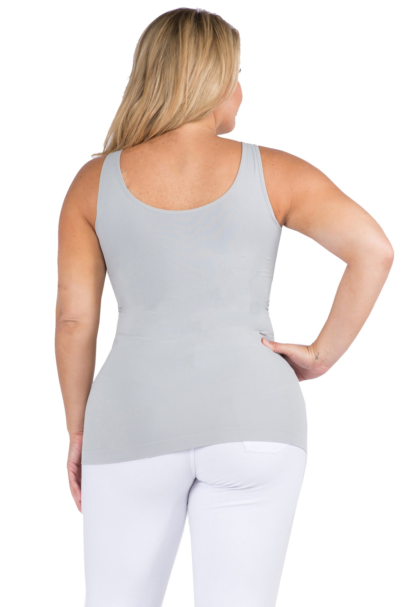 Women's V or U Neckline Reversible Seamless Tank