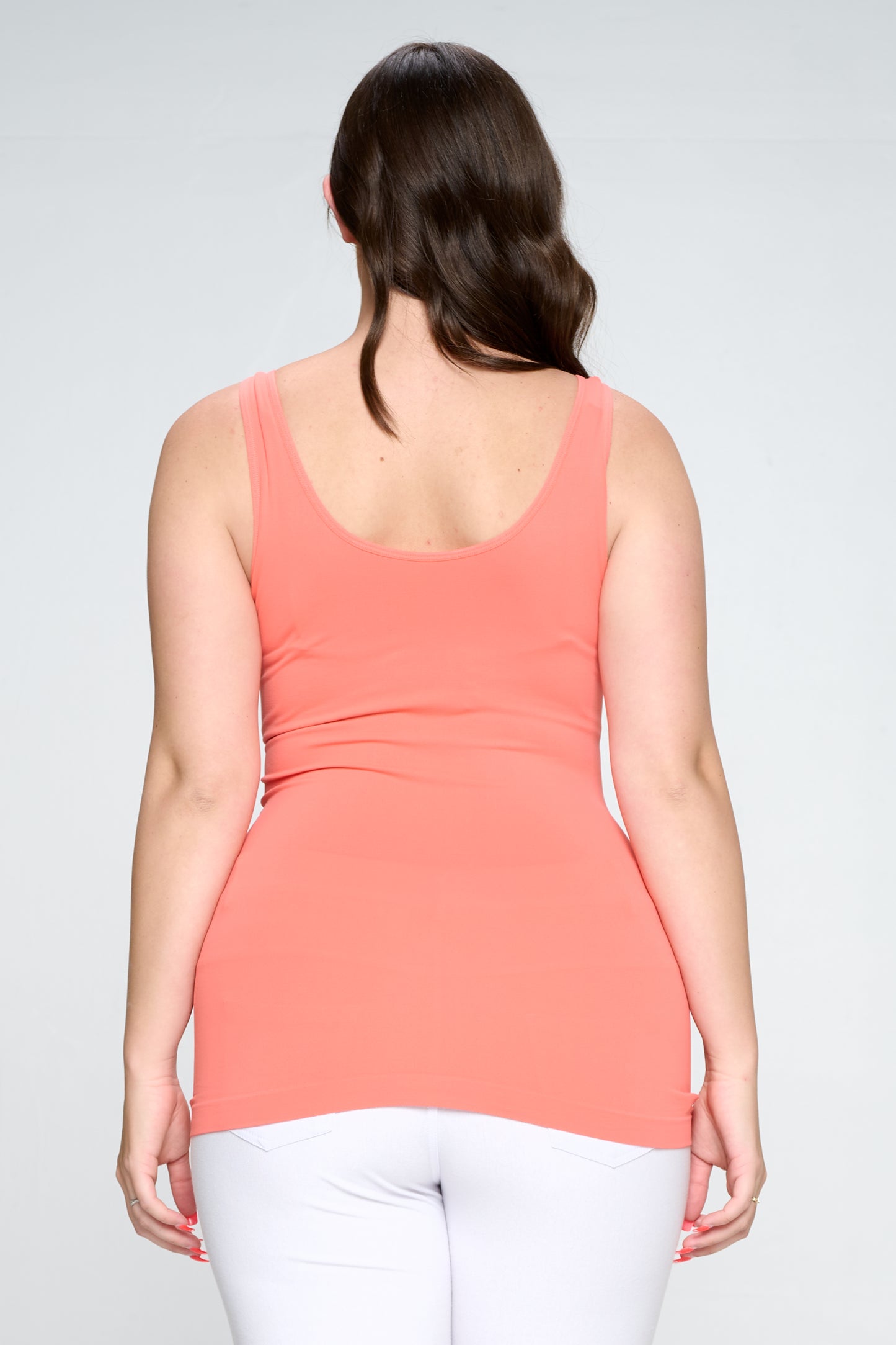 Women's V or U Neckline Reversible Seamless Tank