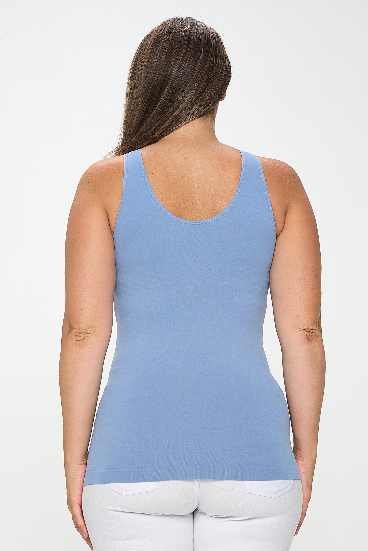 Women's V or U Neckline Reversible Seamless Tank