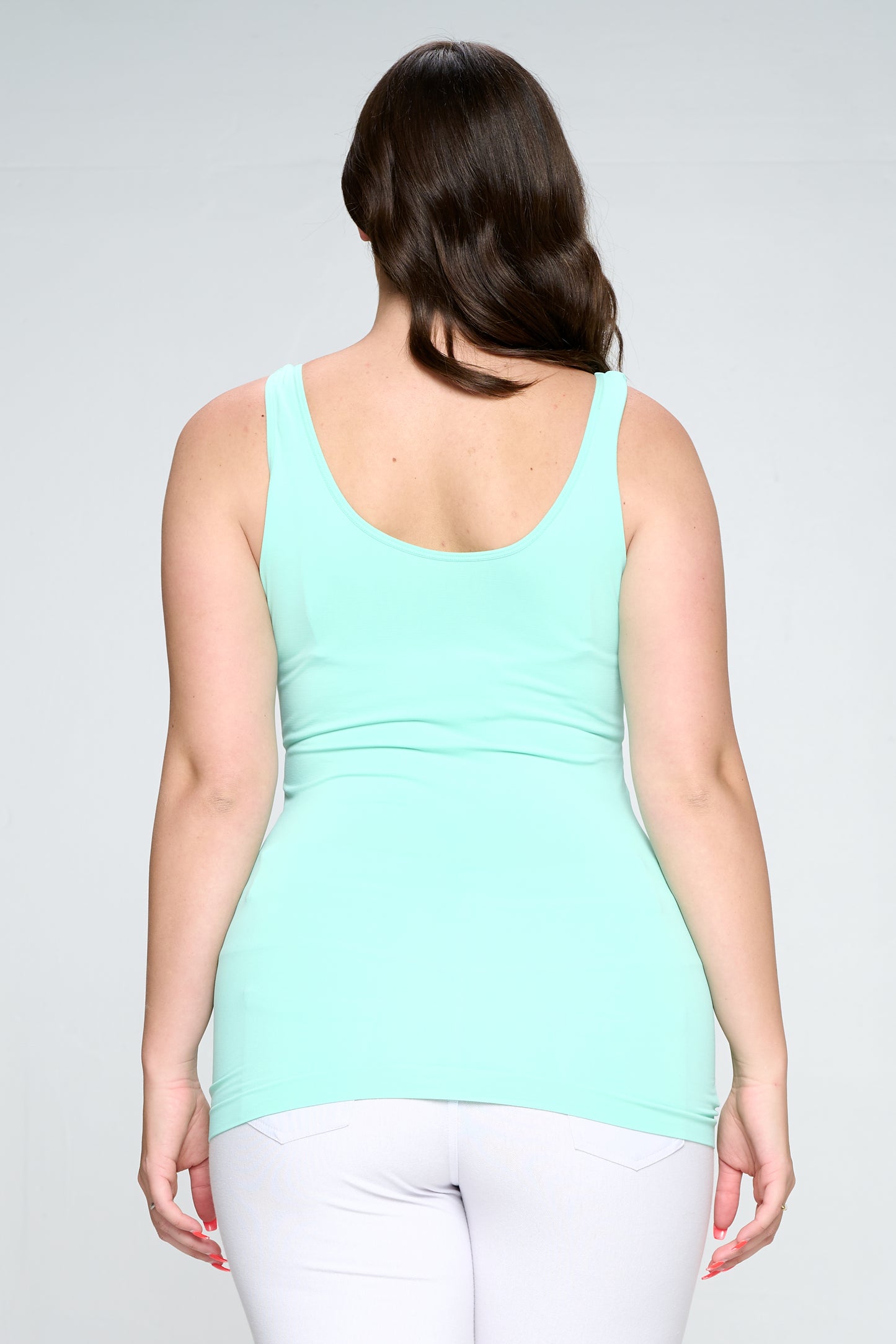 Women's V or U Neckline Reversible Seamless Tank