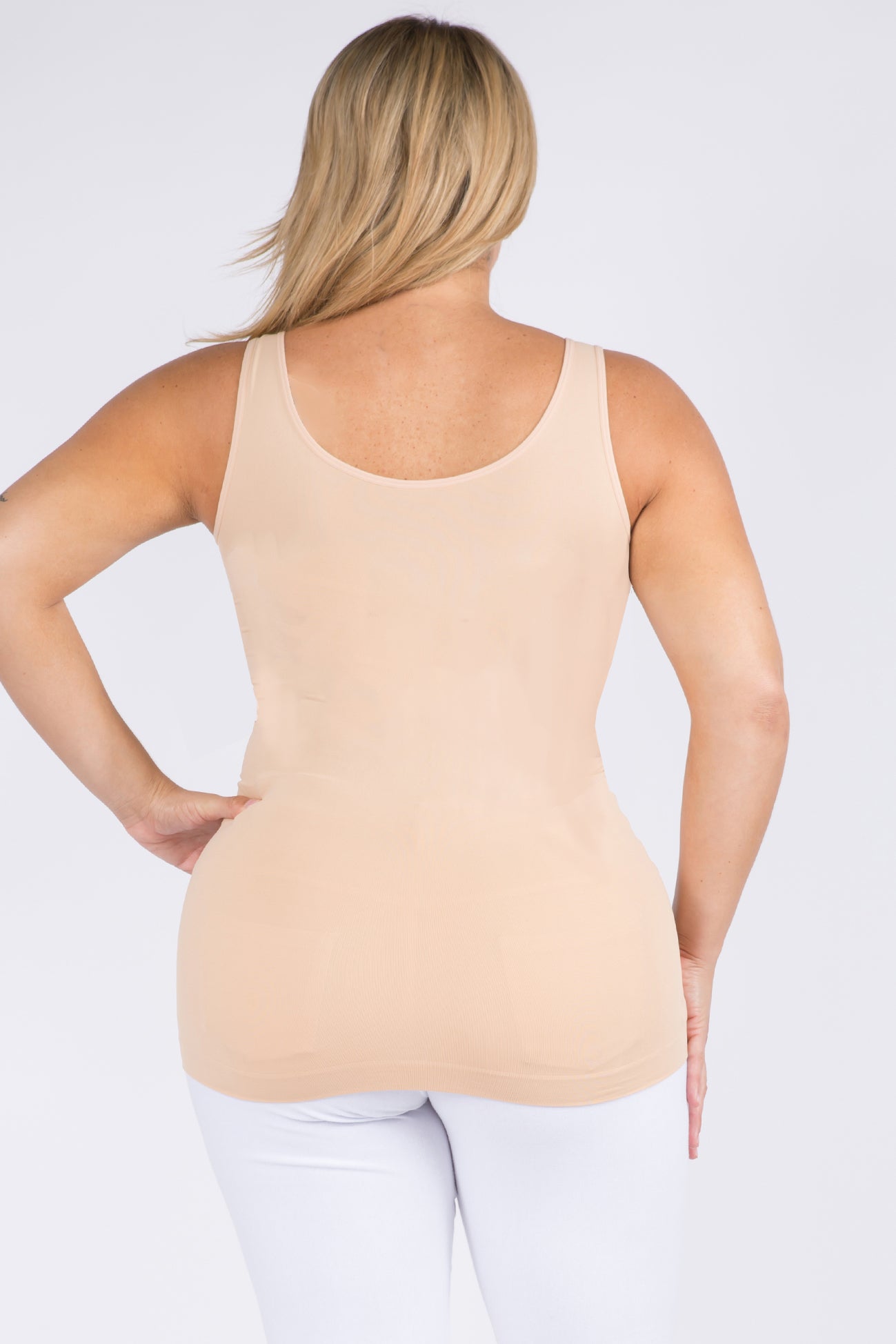Women's V or U Neckline Reversible Seamless Tank