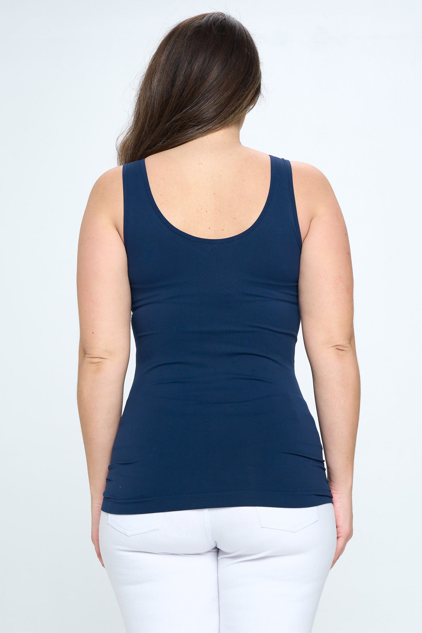 Women's V or U Neckline Reversible Seamless Tank
