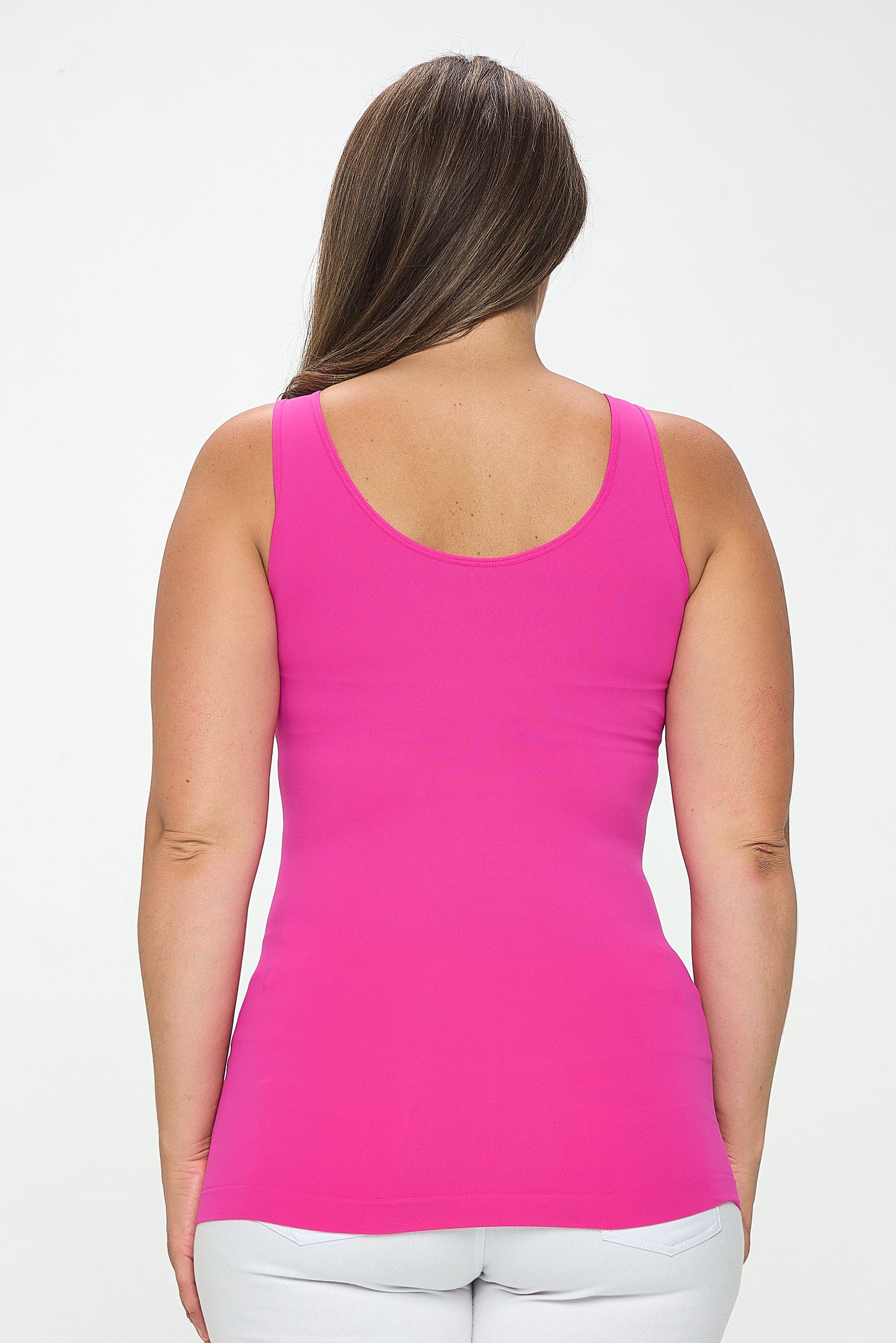 Women's V or U Neckline Reversible Seamless Tank