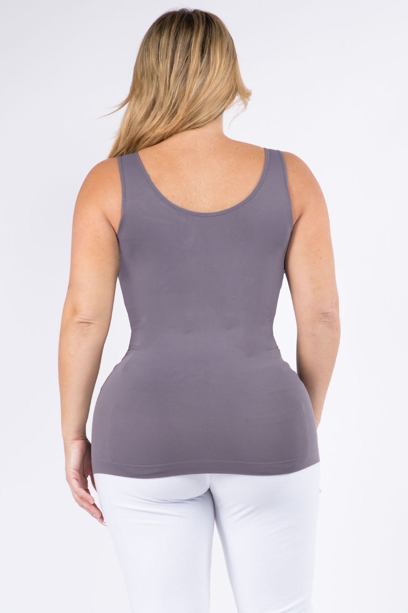 Women's V or U Neckline Reversible Seamless Tank