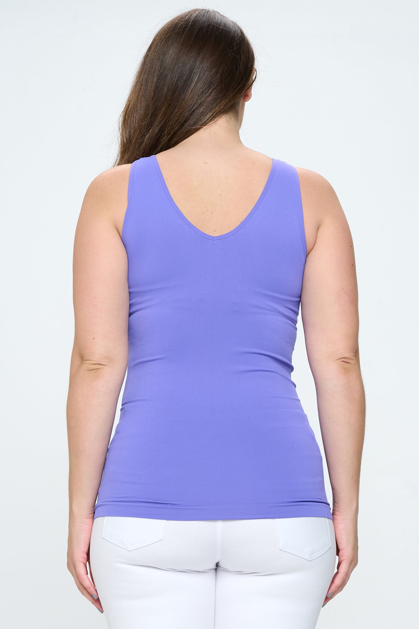 Women's V or U Neckline Reversible Seamless Tank