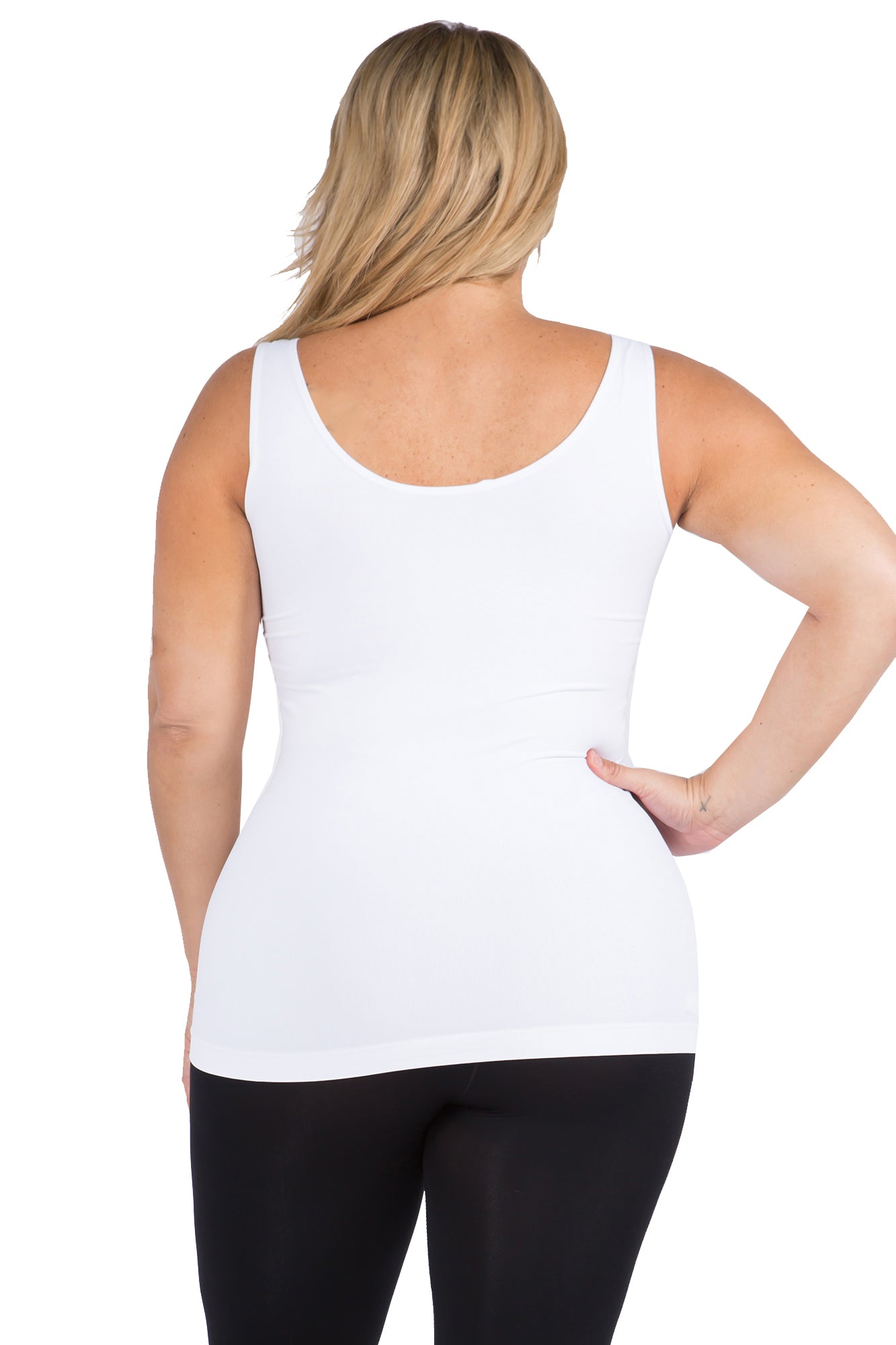 Women's V or U Neckline Reversible Seamless Tank