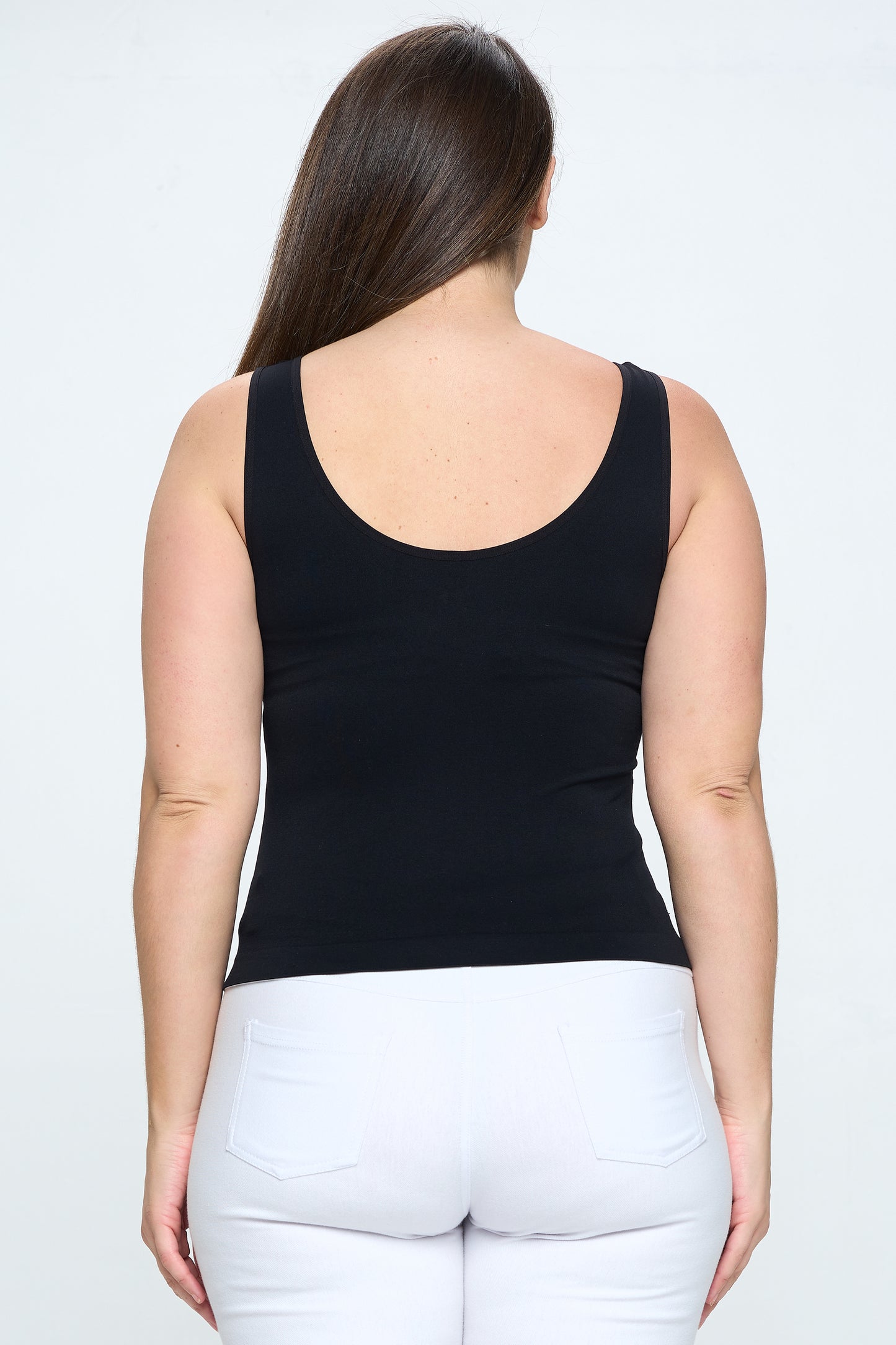 Women's V or U Neckline Reversible Seamless Tank