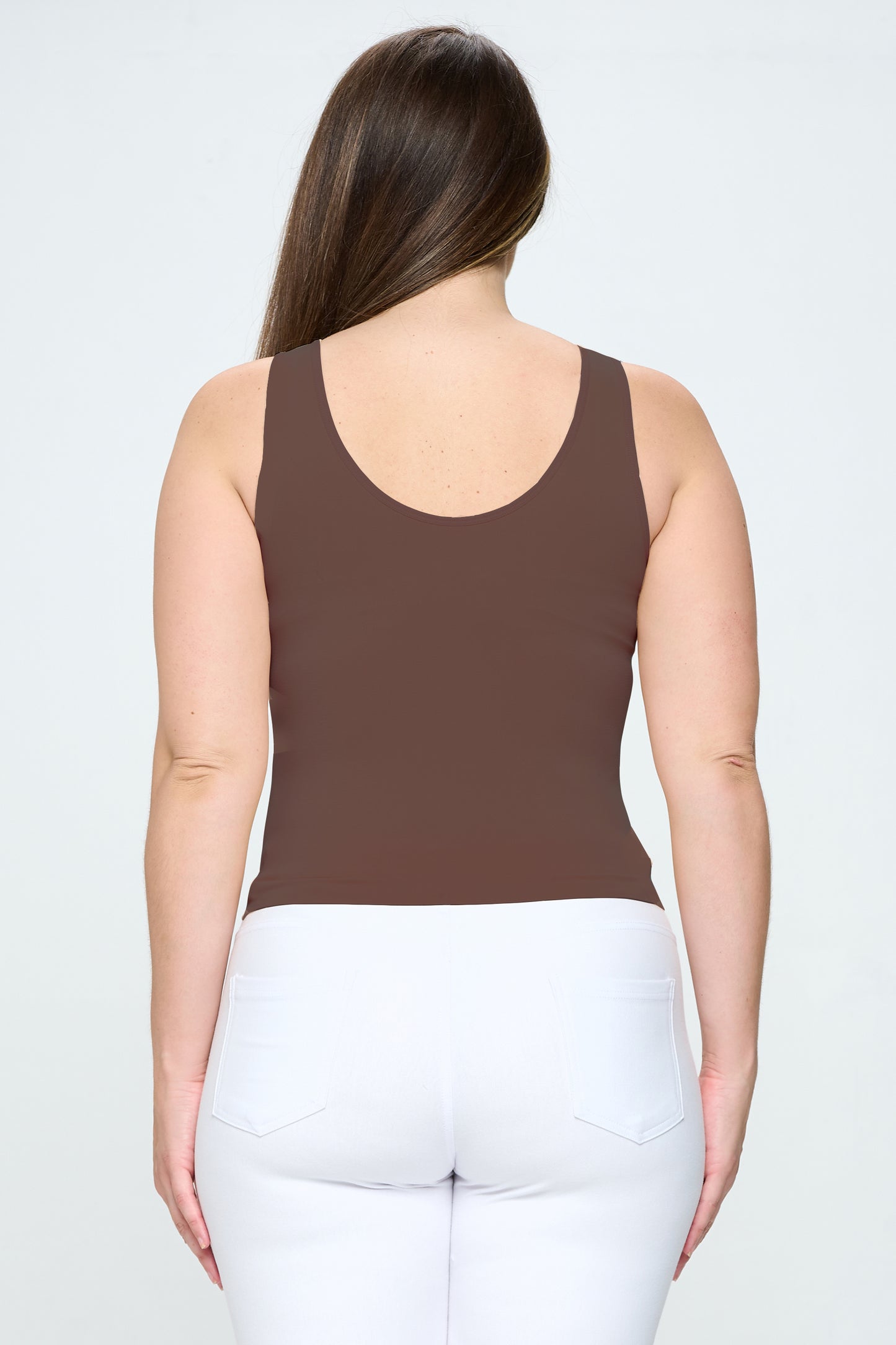 Women's V or U Neckline Reversible Seamless Tank