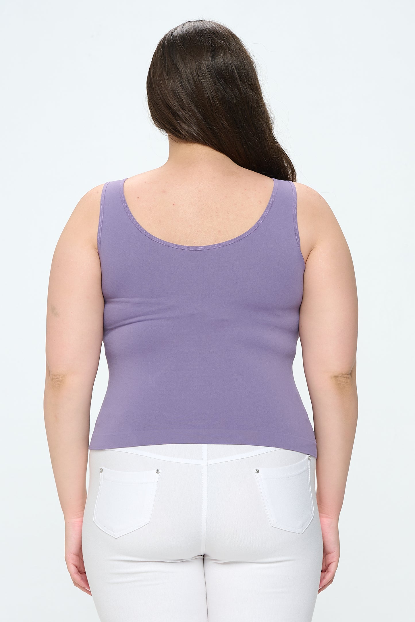 Women's V or U Neckline Reversible Seamless Tank