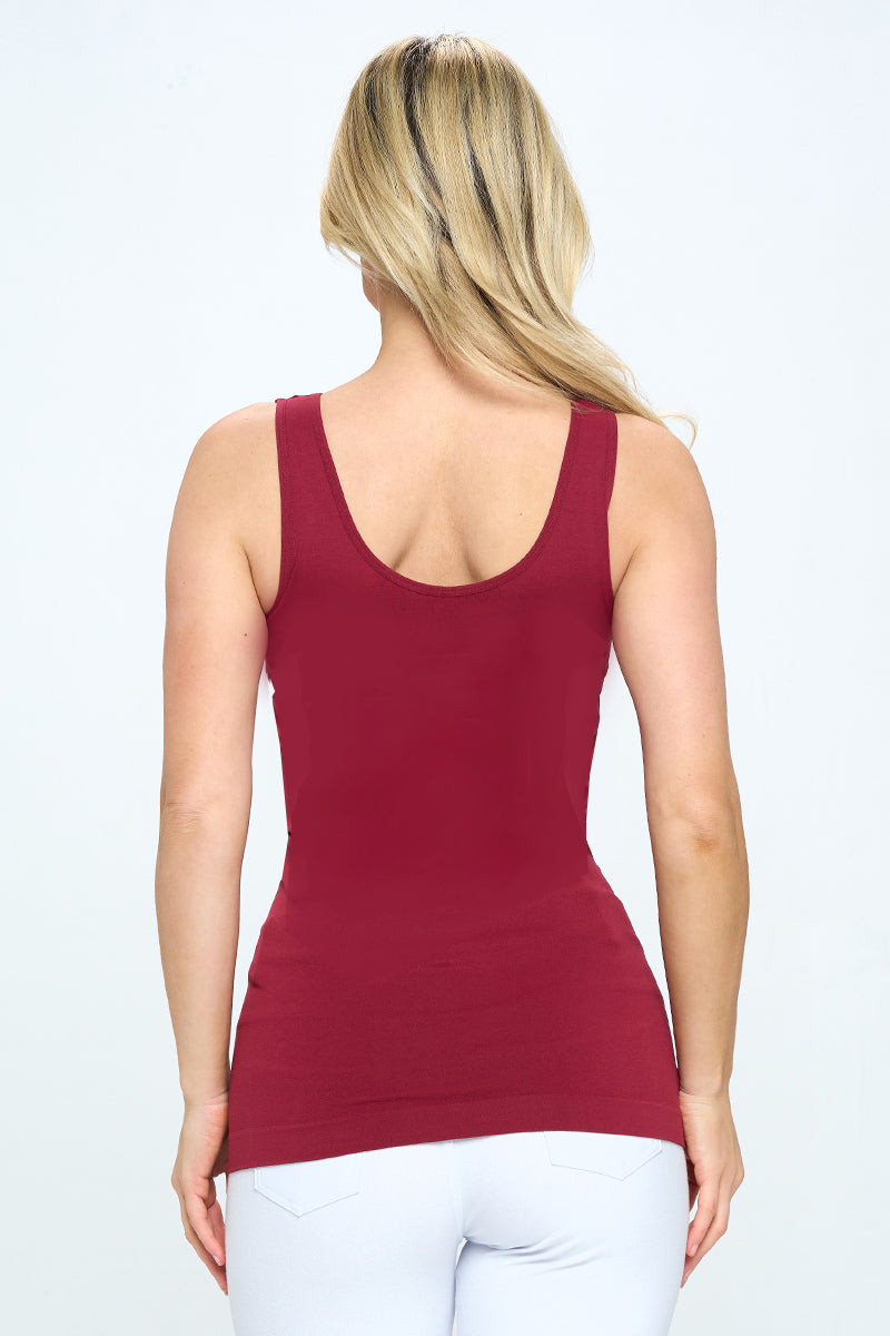 Women's V or U Neckline Reversible Seamless Tank