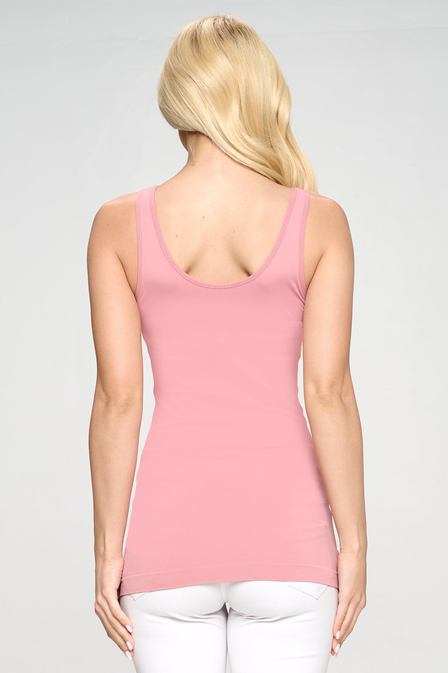 Women's V or U Neckline Reversible Seamless Tank