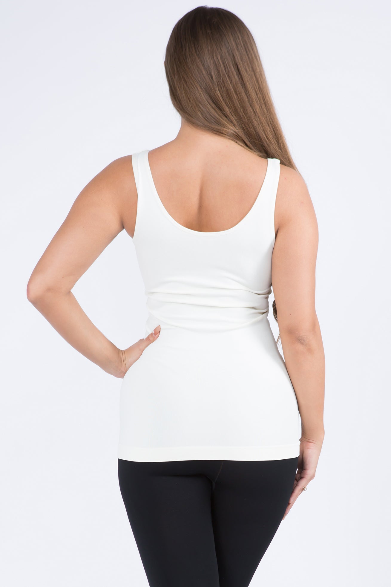 Women's V or U Neckline Reversible Seamless Tank