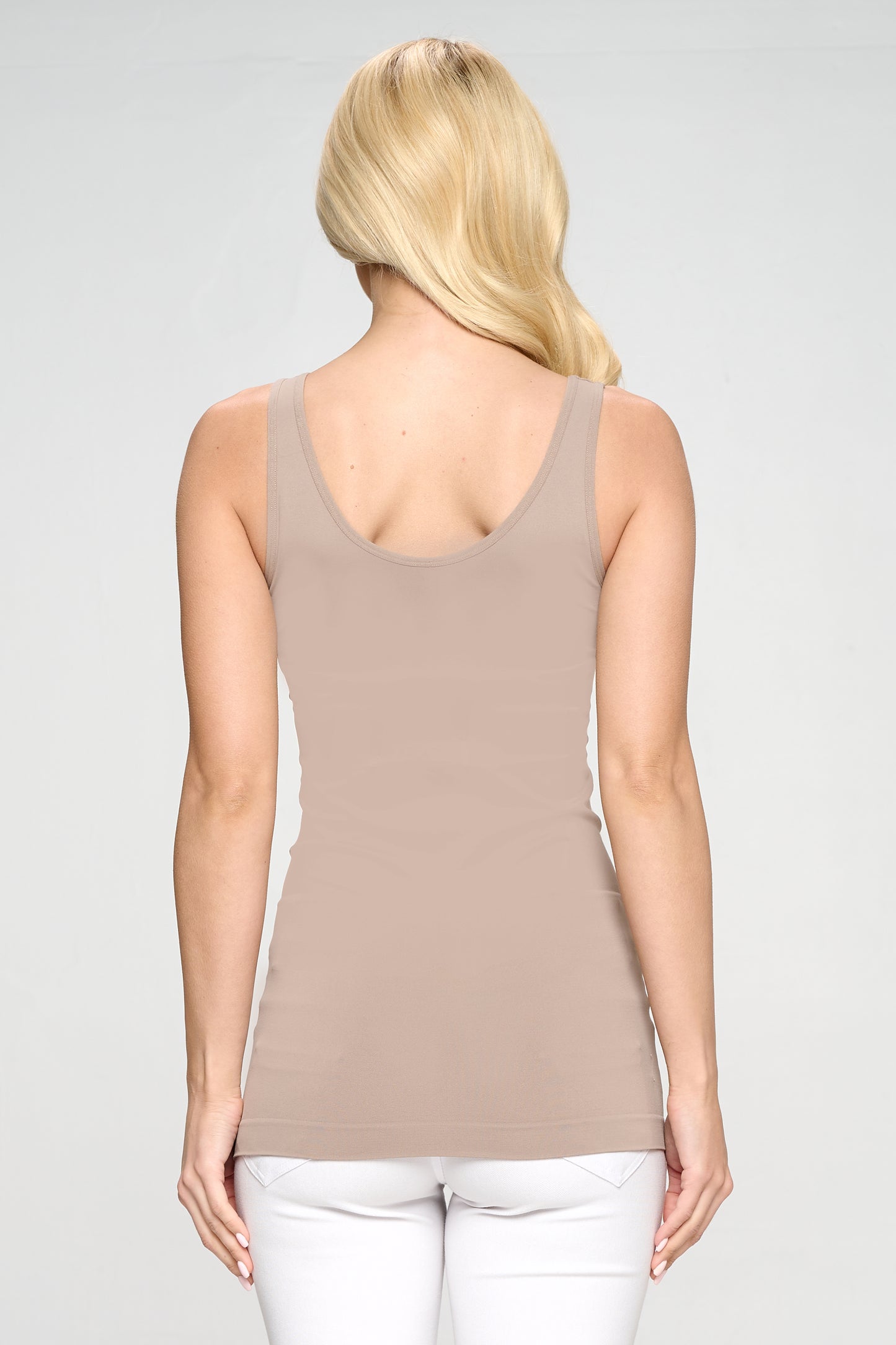 Women's V or U Neckline Reversible Seamless Tank